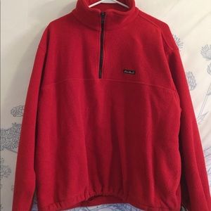 Eddie Bauer fuzzy quarterzip